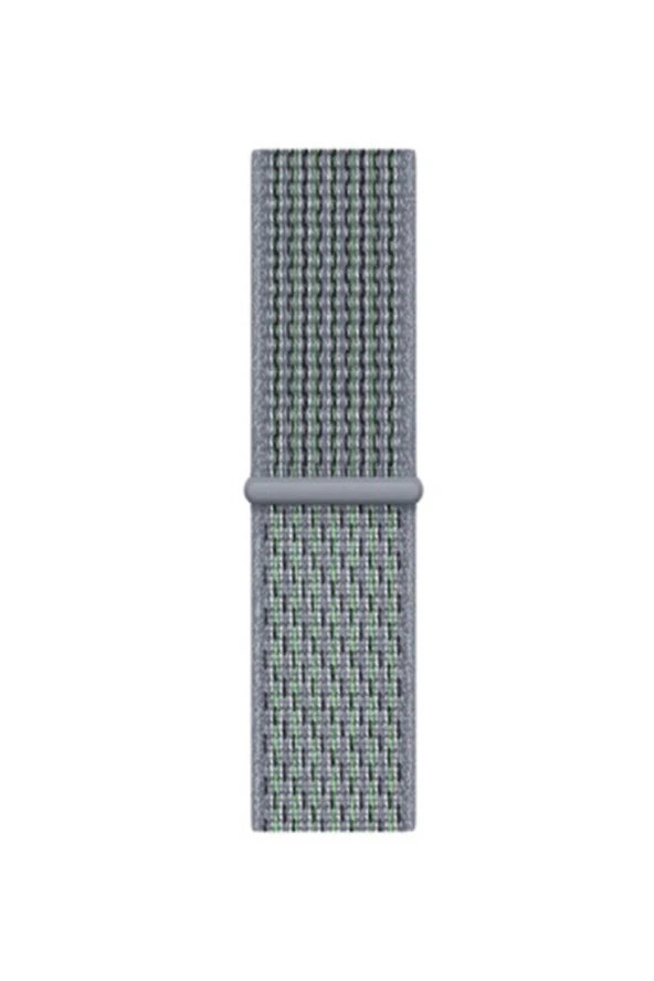 Amazfit Bip - Bip U - Bip S Uyumlu Dokuma Kordon Kayış Obsidian Mint ürün görseli 1