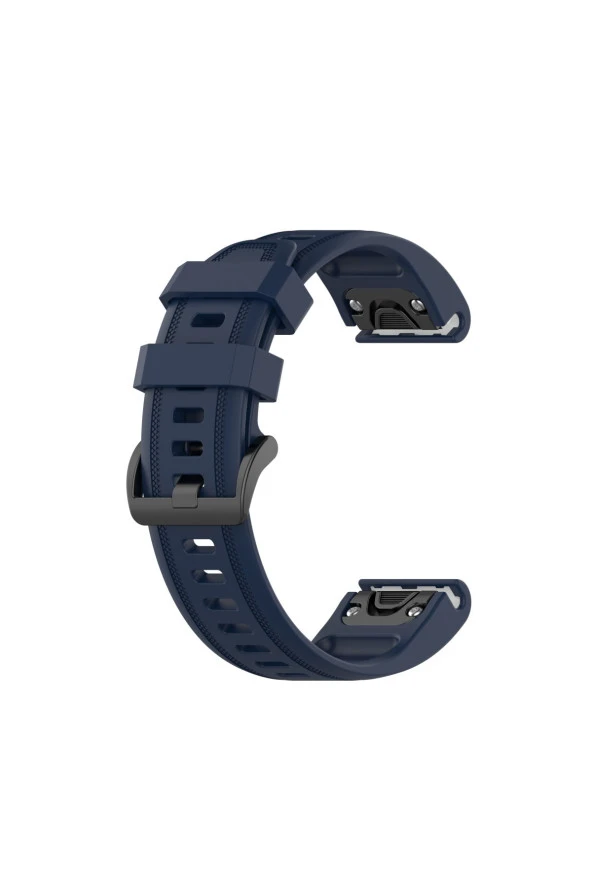 Garmin Fenix 5s - 5s Plus Için Quick Fit Özellikli Silikon Kordon Kayış Lacivert ürün görseli 1