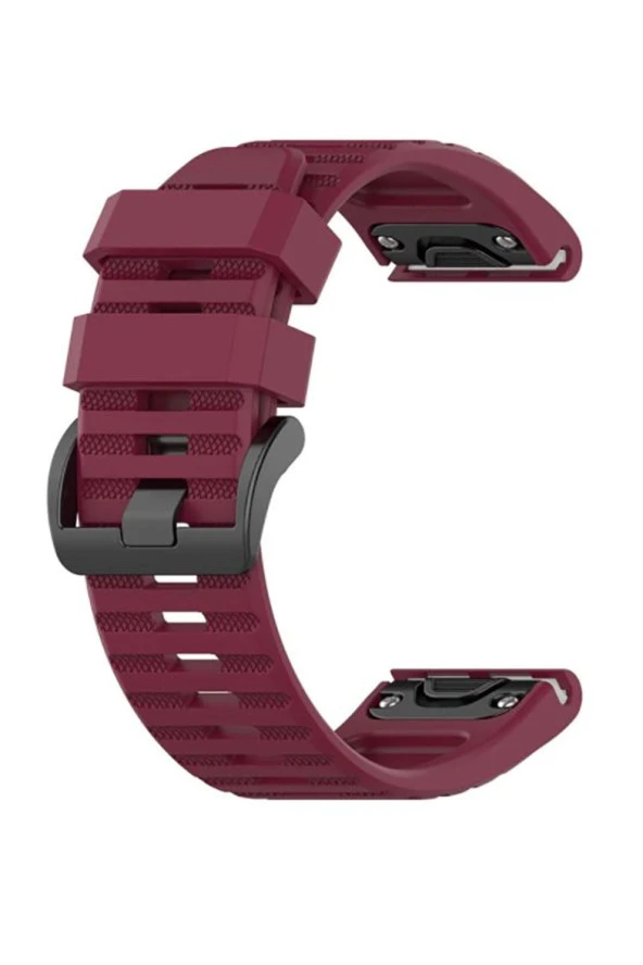 Garmin Approach S60 Için Quick Fit Özellikli Silikon Kordon Kayış Bordo ürün görseli 1