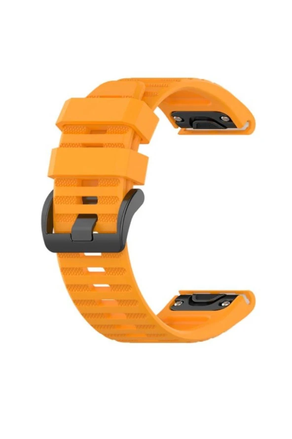 Garmin Approach S62 Uyumlu Quick Fit Özellikli Silikon Kordon Kayış Turuncu ürün görseli 1