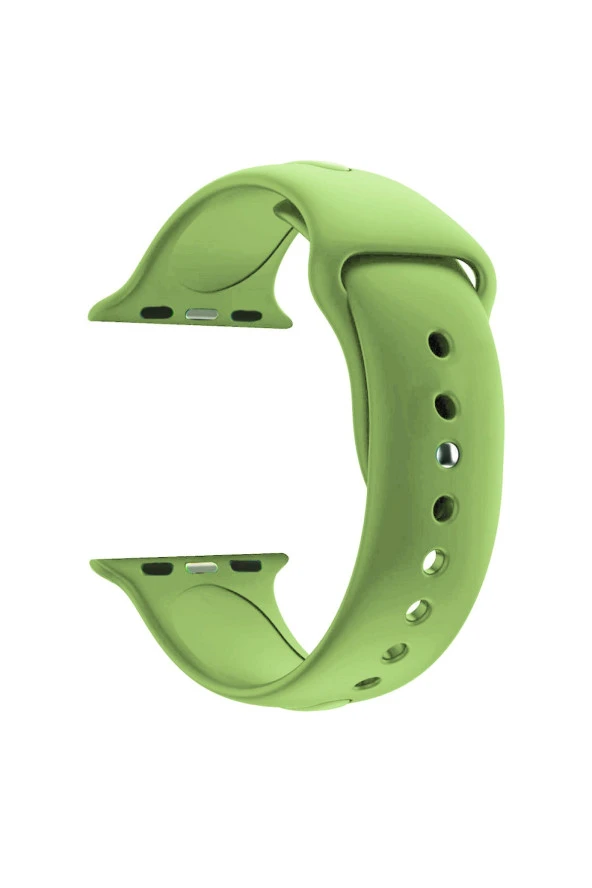 Apple Watch Seri 1 2 3 Için 42 Mm Small Beden(s/m Size) Silikon Kordon Pastel Yeşil ürün görseli 1