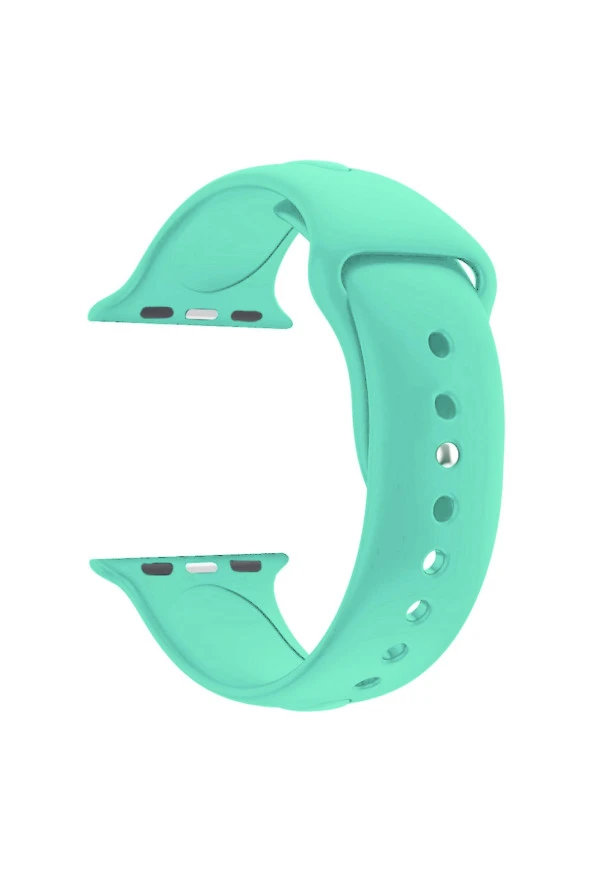 Apple Watch Seri 4 5 6 Için 40 Mm Small Beden(s/m Size) Silikon Kordon Deniz Yeşili ürün görseli 1