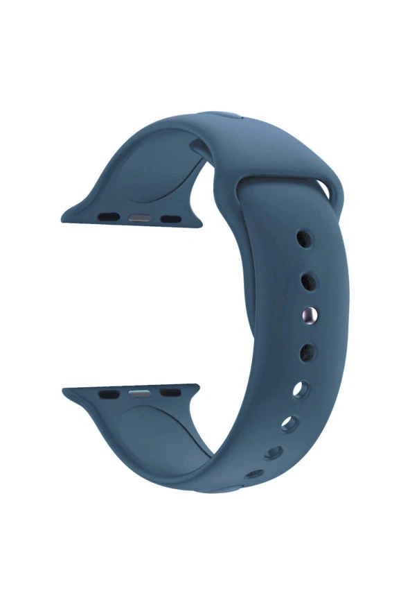 Apple Watch Seri 4 5 6 Için 40 Mm Small Beden(s/m Size) Silikon Kordon Koyu Royal Mavi ürün görseli 1