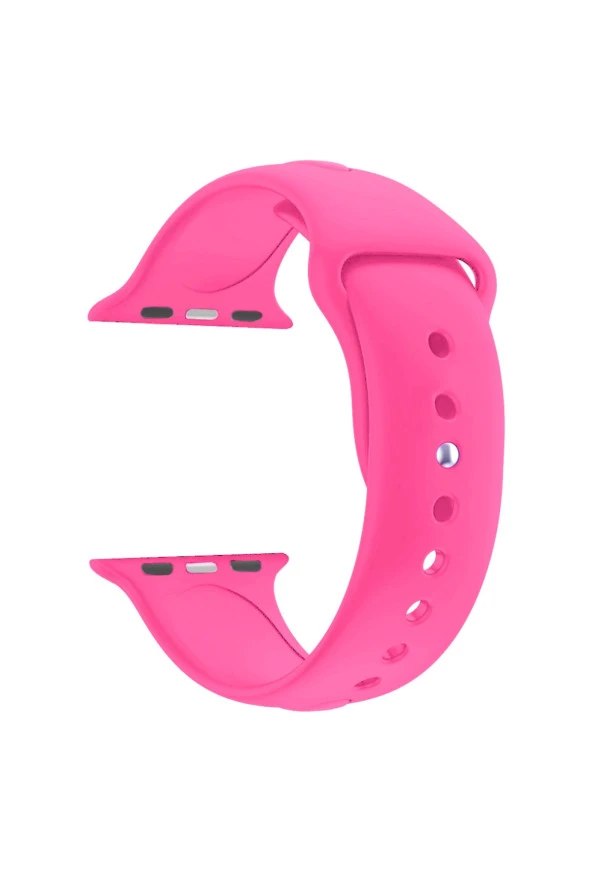 Apple Watch Se Için 40 Mm Small Beden(s/m Size) Silikon Kordon(54 Renk) Fuşya ürün görseli 1