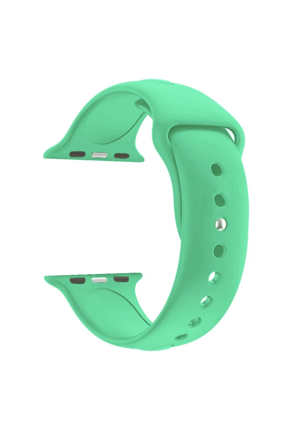 Apple Watch Seri 4 5 6 Için 40 Mm Small Beden(s/m Size) Silikon Kordon Marine Green ürün görseli 1