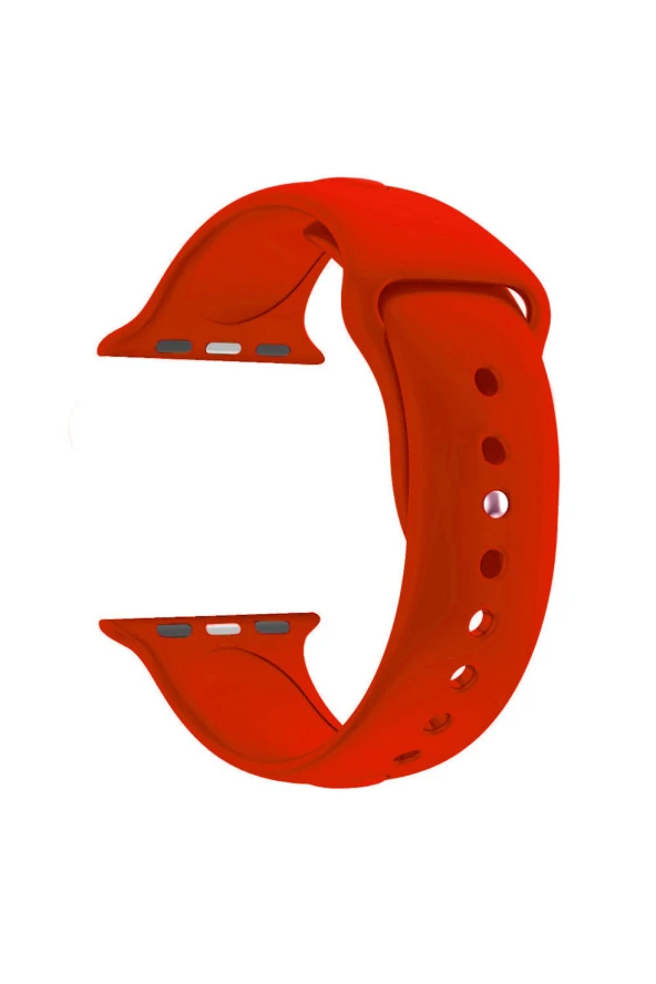 Apple Watch Seri 1 2 3 Için 42 Mm Small Beden(s/m Size) Silikon Kordon(54 Renk) Kırmızı ürün görseli 1