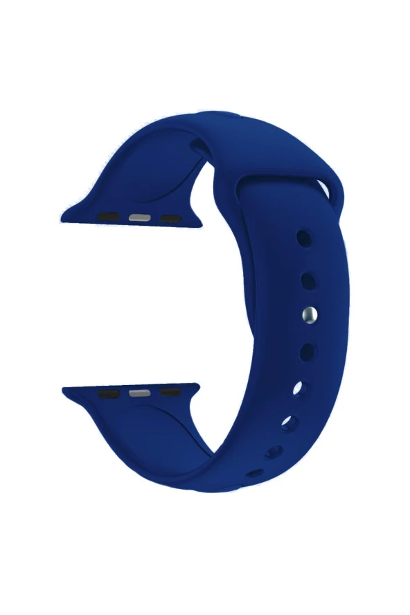 Apple Watch Se Için 44 Mm Small Beden(s/m Size) Silikon Kordon(54 Renk) Lacivert ürün görseli 1