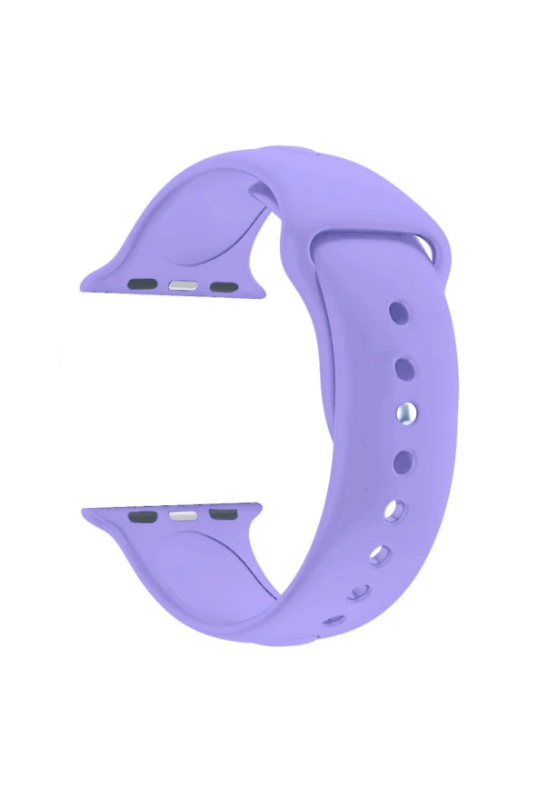 Apple Watch Seri 4 5 6 Için 40 Mm Small Beden(s/m Size) Silikon Kordon(54 Renk) Koyu Lila ürün görseli 1