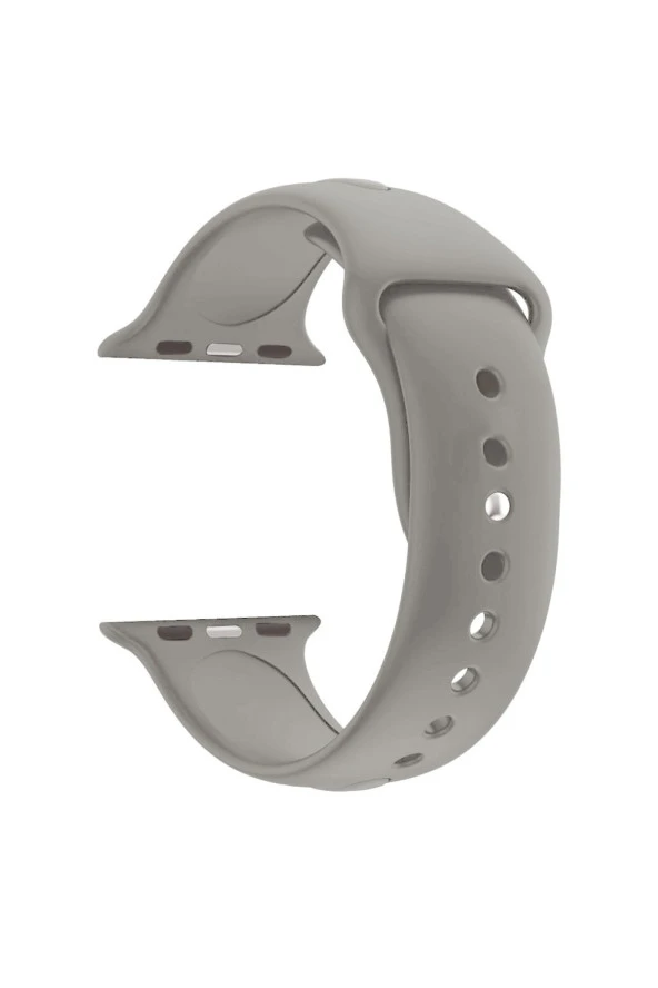 Apple Watch Seri 1 2 3 Için 42 Mm Small Beden(s/m Size) Silikon Kordon(54 Renk) Taş Rengi ürün görseli 1