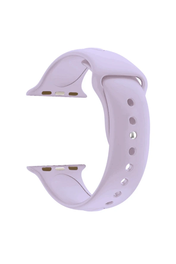 Apple Watch Se Için 44 Mm Small Beden(s/m Size) Spor Silikon Kordon(54 Farklı Renk) Lila ürün görseli 1
