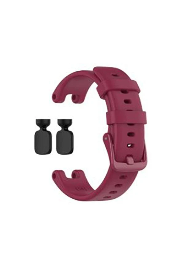 Garmin Lily Ile Uyumlu Silikon Kordon Kayış Bordo ürün görseli 1