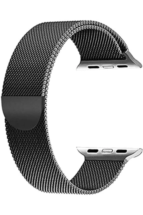 Apple Watch Seri 1 2 3 42 Mm Için Metal Milanese Kordon Siyah ürün görseli 1