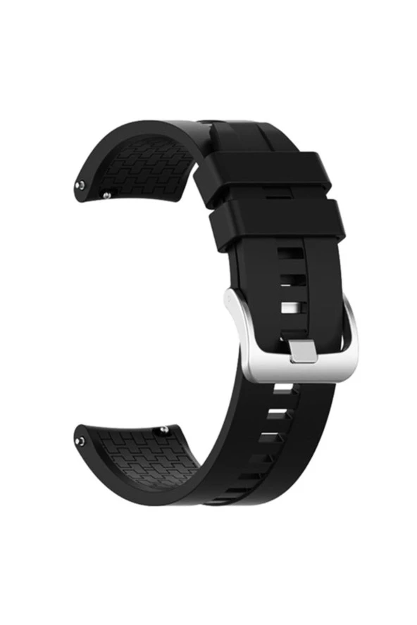 Honor Watch Gs Pro Için Silikon Kordon Kayış Siyah ürün görseli 1