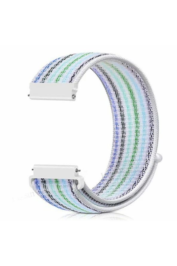 Samsung Gear 2(r380-381-382) Için Dokuma Kordon Mavi Gökkuşağı ürün görseli 1