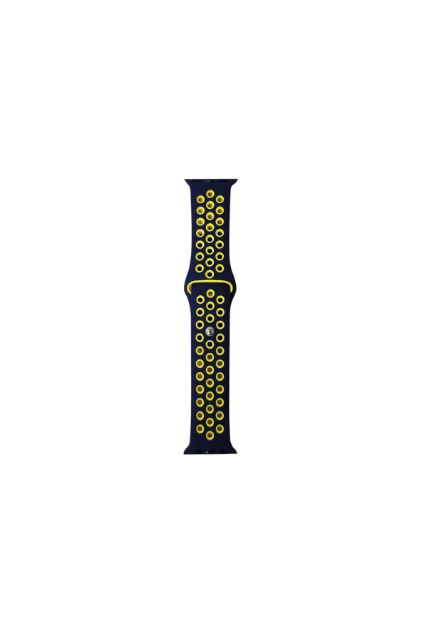 Watch Seri 4 5 44 mm Uyumlu Small Beden(s/m Sıze) Delikli Silikon Kordon ürün görseli 1