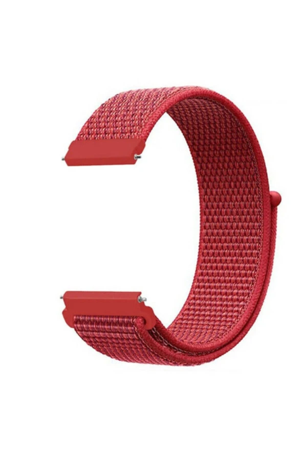 Amazfit Health Watch(bip 2) Için Dokuma Kordon Kırmızı ürün görseli 1