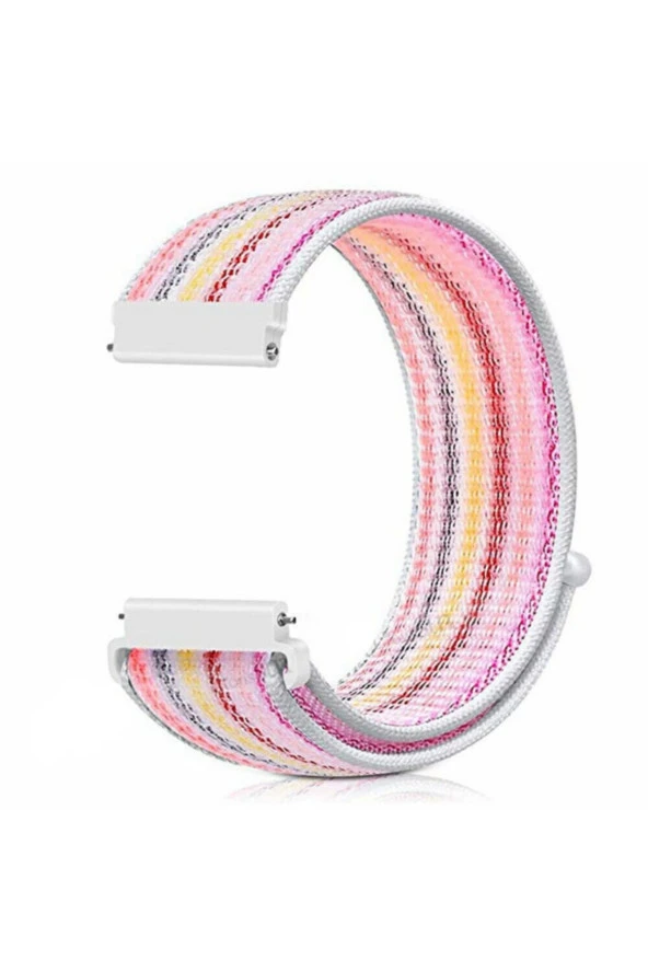 Amazfit Bip U Pro Için Dokuma Kordon Pembe Gökkuşağı ürün görseli 1