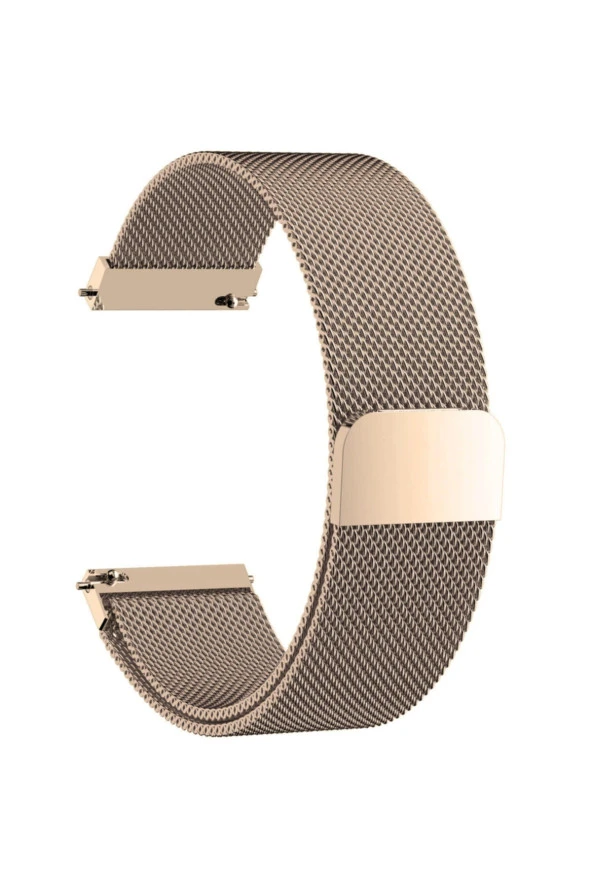 Amazfit Pop Pro Için Metal Mıknatıslı Milanese Kordon Vintage Gold ürün görseli 1