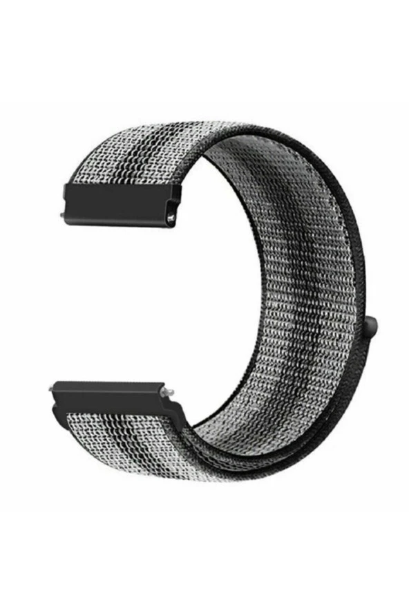 Amazfit Pop Pro Için Dokuma Kordon Siyah Çizgili ürün görseli 1
