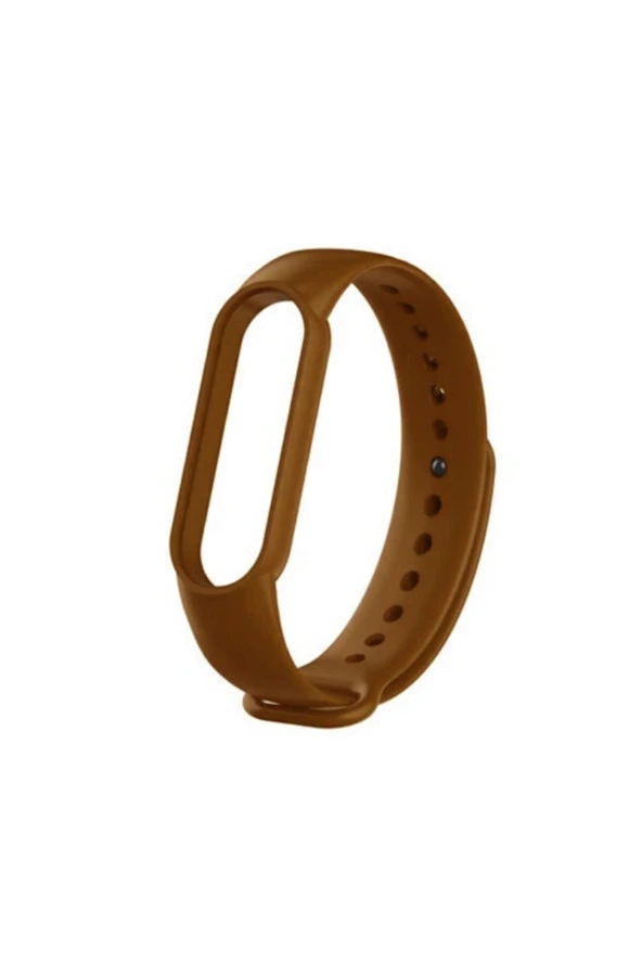 Kahverengi Xiaomi Mi Band 3 Uyumlu Silikon Kordon Kayış ürün görseli 1