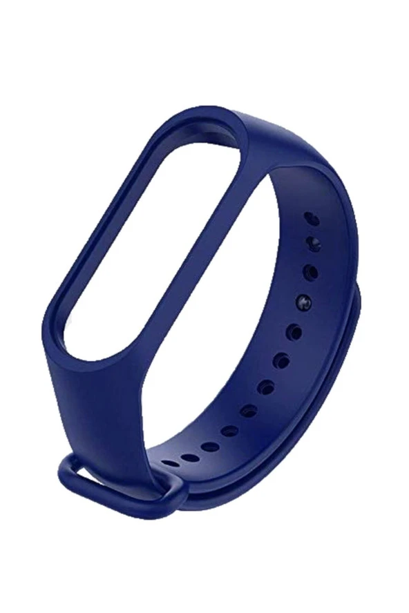 Xiaomi Mi Band 3 Uyumlu Silikon Kordon Kayış Koyu Mavi ürün görseli 1