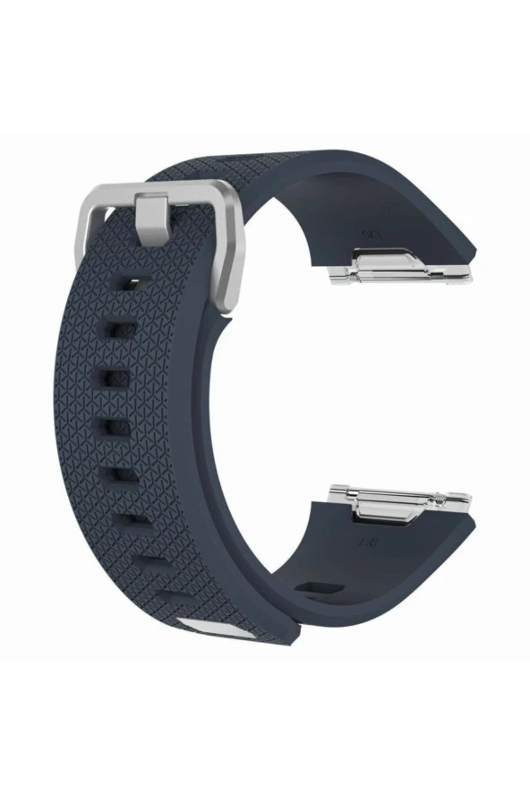 Fitbit Ionic Uyumlu Small Beden(s Sıze) Silikon Kordon Kayış Gri ürün görseli 1