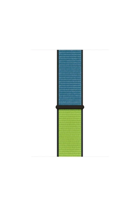 Apple Watch Series 5 Ile Uyumlu 44 Mm Dokuma Kordon Kayış Blue/green(mavi/yeşil) ürün görseli 1