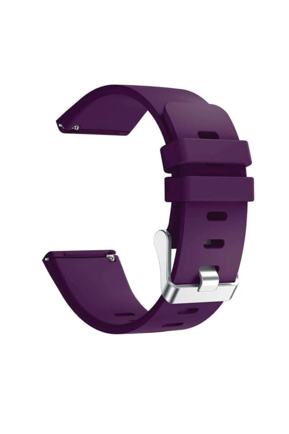 Fitbit Versa Fb504 - Versa 2 Fb507 - Versa Lite Fb415 Için Small Beden (S SIZE) Silikon Kordon Mor ürün görseli 1