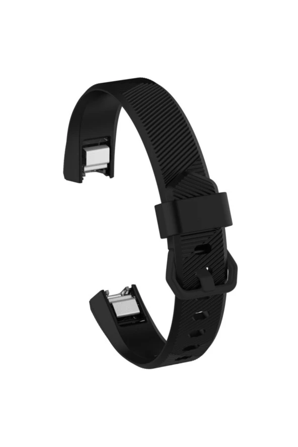 Fitbit Alta Hr Uyumlu Small Beden(s Sıze) Tokalı Silikon Kordon Siyah ürün görseli 1