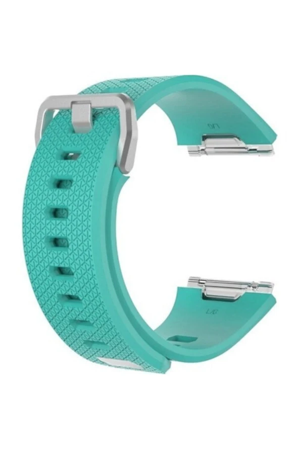 Fitbit Ionic Uyumlu Small Beden(s Sıze) Silikon Kordon Kayış Turkuaz ürün görseli 1