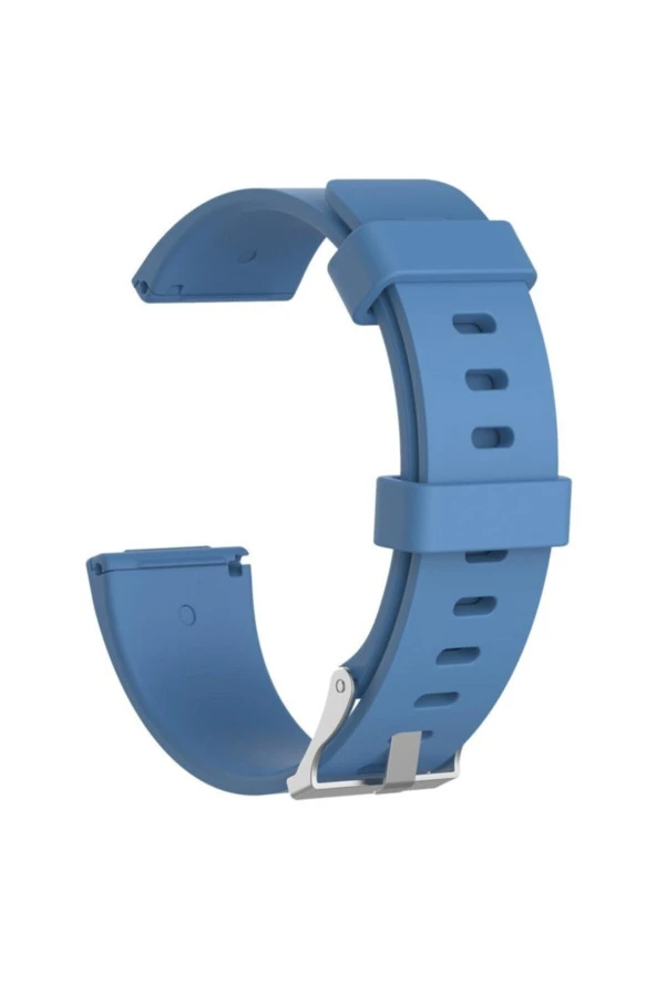 Fitbit Versa Fb504 - Versa 2 Fb507 - Versa Lite Fb415 Için Large Beden (L SIZE) Silikon Kordon Mavi ürün görseli 1