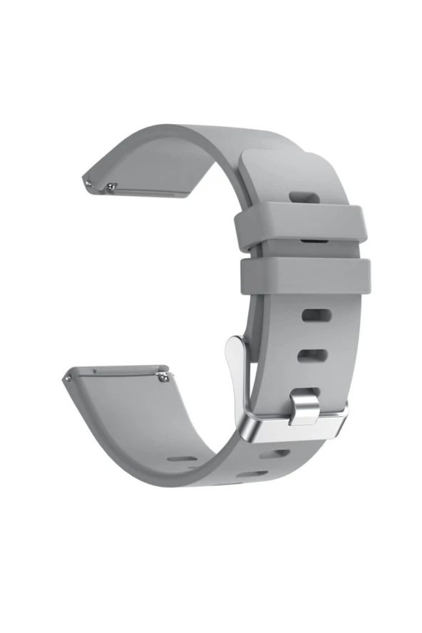 Fitbit Versa Fb504 - Versa 2 Fb507 - Versa Lite Fb415 Için Small Beden (S SIZE) Silikon Kordon Gri ürün görseli 1