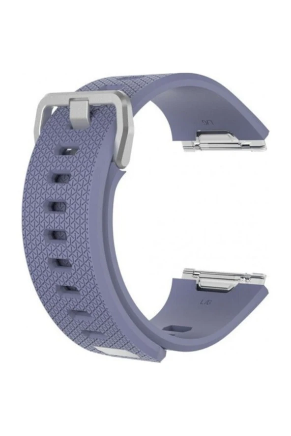 Fitbit Ionic Uyumlu Large Beden(l Sıze) Silikon Kordon Kayış Lila ürün görseli 1