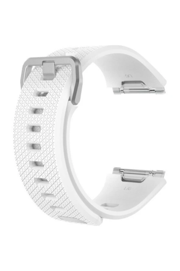 Fitbit Ionic Uyumlu Small Beden(s Sıze) Silikon Kordon Kayış Beyaz ürün görseli 1