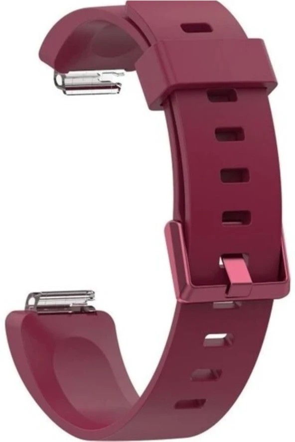 Fitbit Inspıre Hr Uyumlu Large Beden(l Sıze) Silikon Kordon Bordo ürün görseli 1