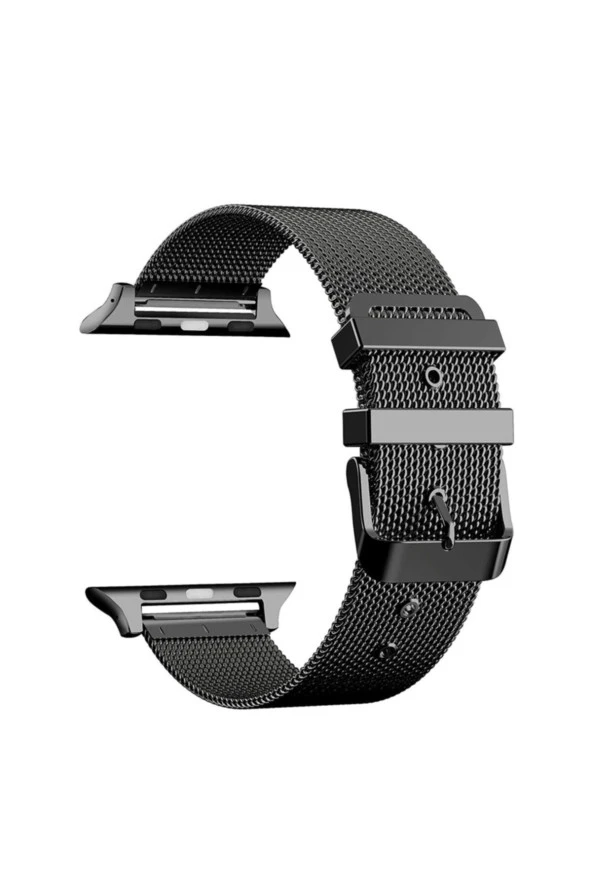 Apple Watch Için 42 - 44 Mm Metal Hasır Kordon Siyah ürün görseli 1