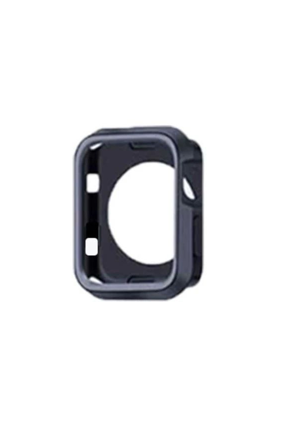 Apple Watch Seri 1 2 3 Için 38 Mm Siyah Gri Iki Renkli Silikon Tpu Kılıf ürün görseli 1