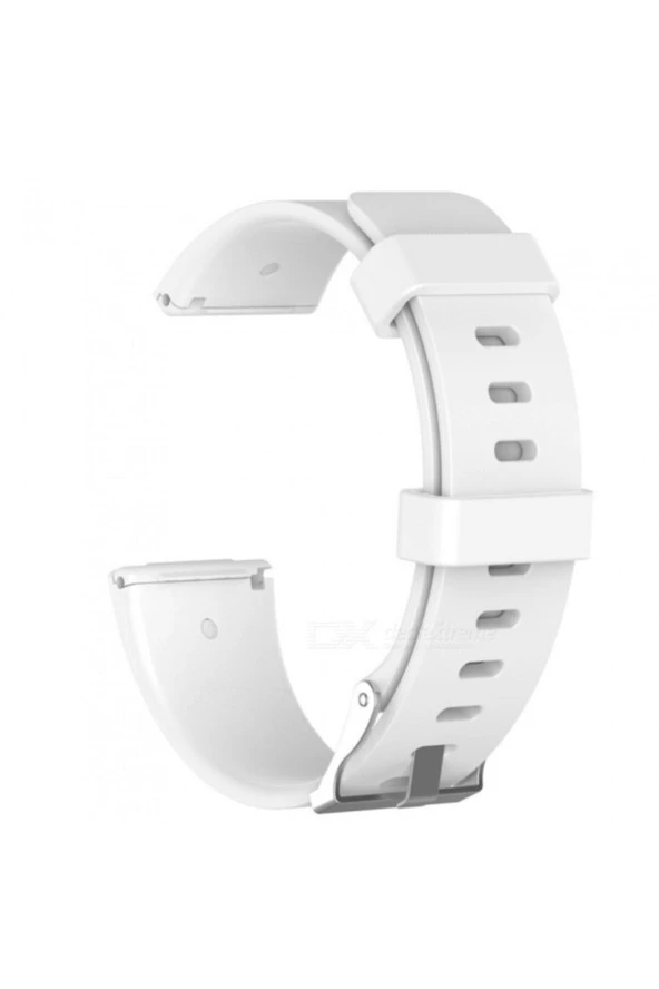 Fitbit Versa Fb504 - Versa 2 Fb507 - Versa Lite Fb415 Için Small Beden (S SIZE) Silikon Kordon Beyaz ürün görseli 1
