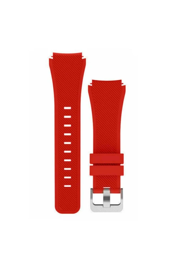 Amazfit Stratos Için Silikon Kordon Kırmızı ürün görseli 1