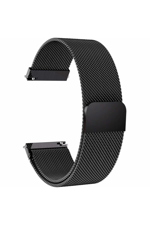 Amazfit Bip Lite Için Milanese Metal Kordon Siyah ürün görseli 1