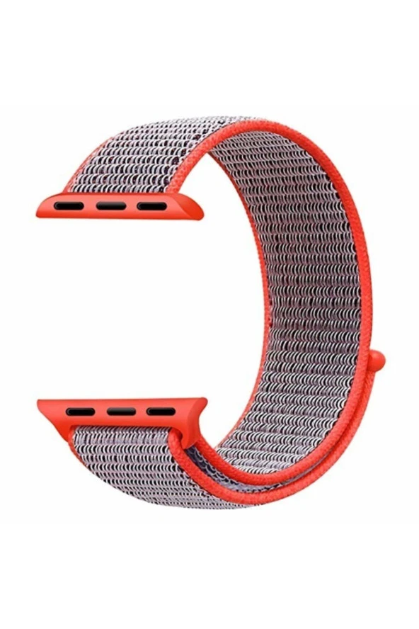 Apple Watch Seri 1 2 3 Için 38 Mm Dokuma Kordon Elektrik Pembe ürün görseli 1
