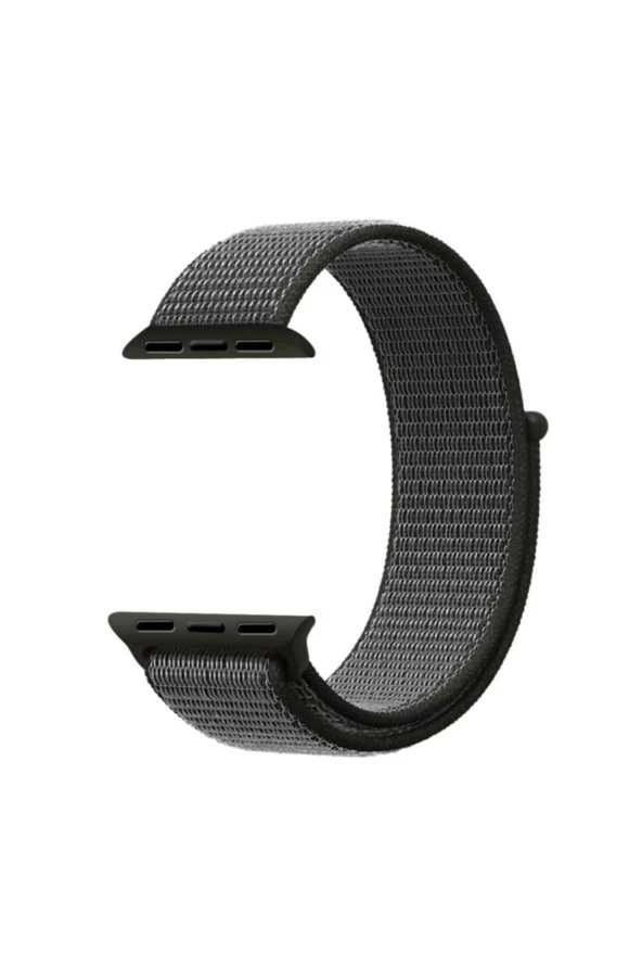 Apple Watch Seri 1 2 3 Için 38 Mm Dokuma Kordon Koyu Yeşil (dark Olive) ürün görseli 1