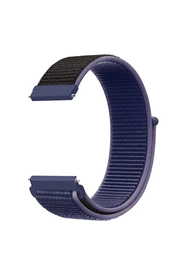 Samsung Galaxy Watch 3 45 Mm(Sm-r840) Için Dokuma Kordon Midnight Blue ürün görseli 1