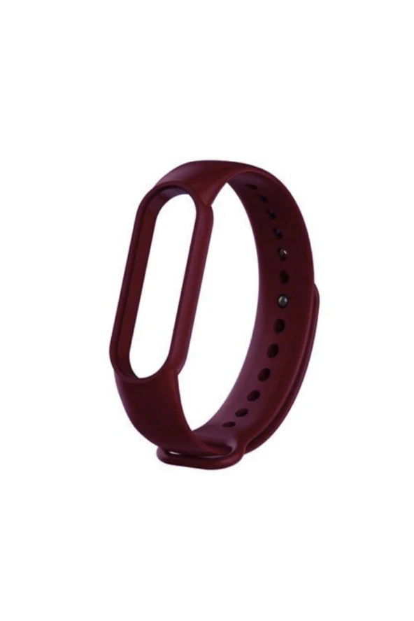 Mi Band 5-6 Için Silikon Kordon Bordo ürün görseli 1