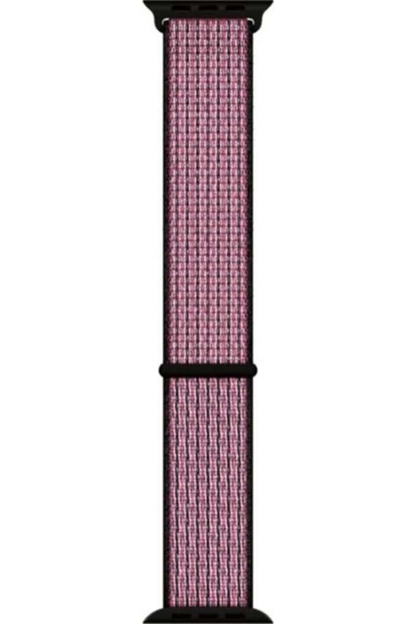 Apple Watch Seri 1 2 3 Için 42 Mm Dokuma Kordon Pink Blast\true Berry ürün görseli 1
