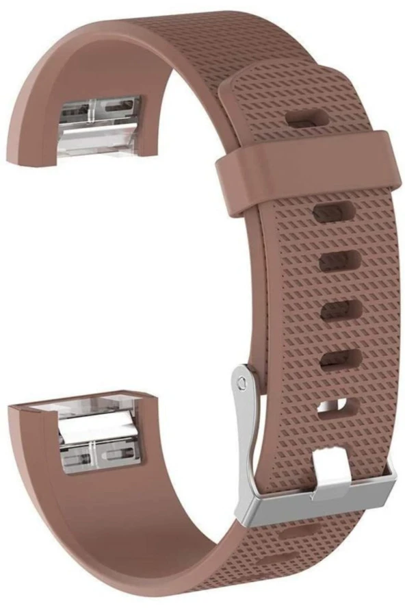 Fitbit Charge 2 Için Large Beden(l Sıze) Silikon Kordon Kahverengi ürün görseli 1