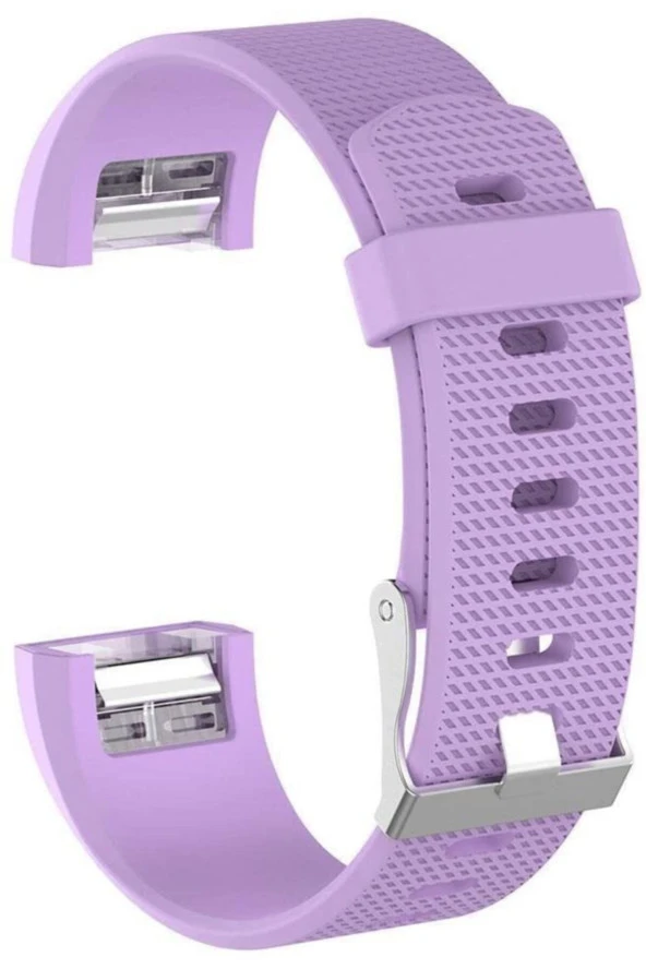 Fitbit Charge 2 Için Small Beden(s Sıze) Silikon Kordon Lila ürün görseli 1