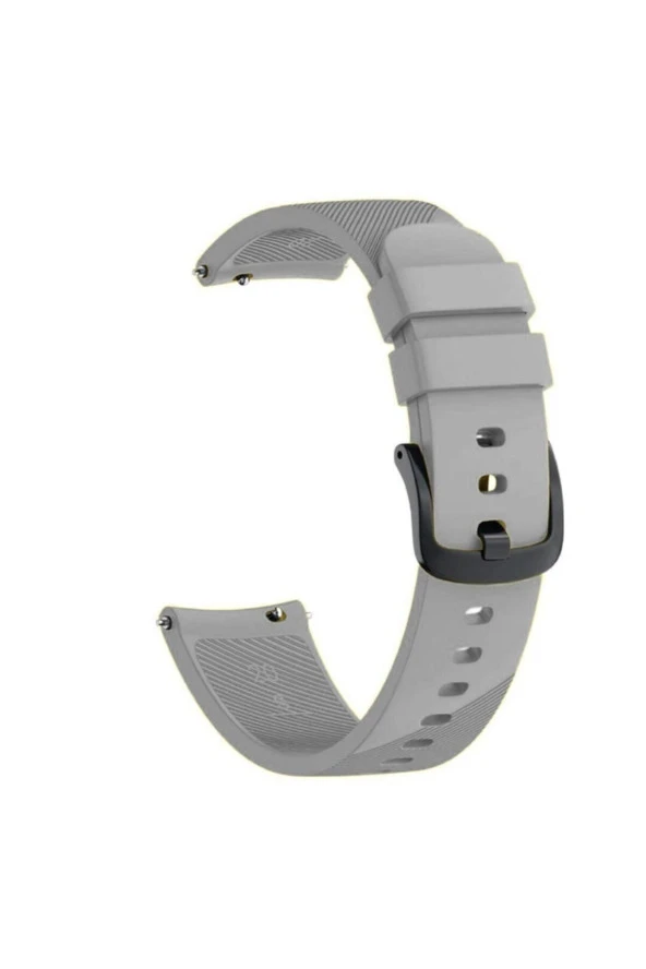 Garmin Vivoactive 3 Uyumlu Silikon Kordon Gri ürün görseli 1