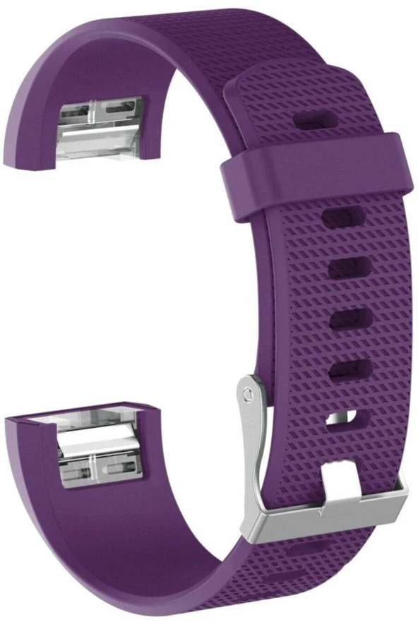 Fitbit Charge 2 Için Large Beden(l Sıze) Silikon Kordon Mor ürün görseli 1