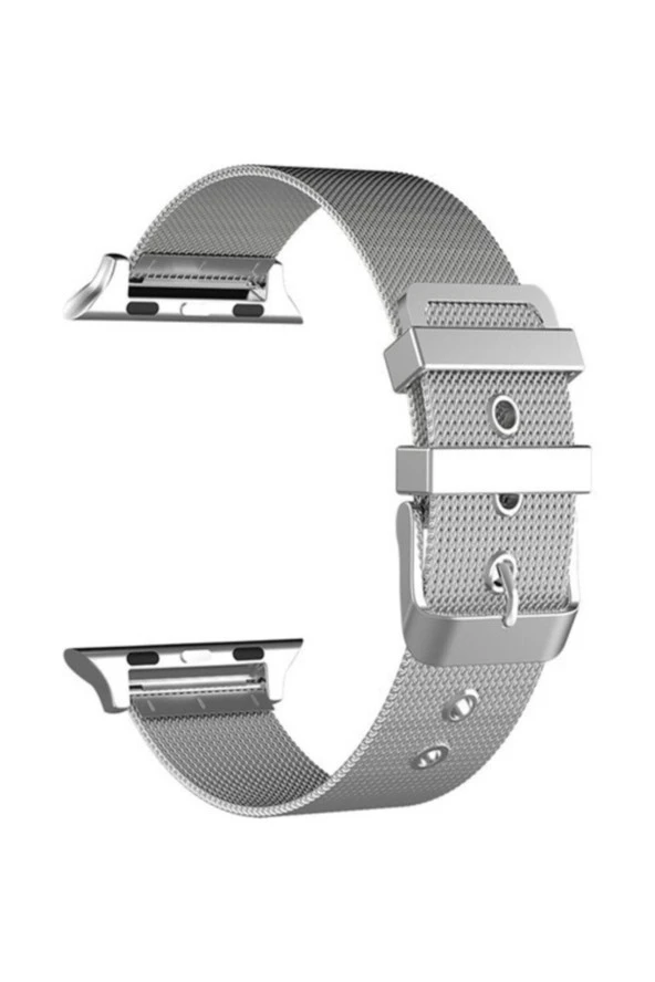 Apple Watch Seri 1 2 3 Için 42 Mm Gümüş Metal Hasır Kordon ürün görseli 1